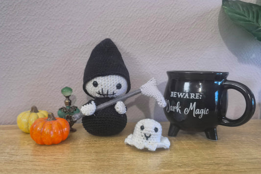 Faucheuse et fantôme - crochet artisanale