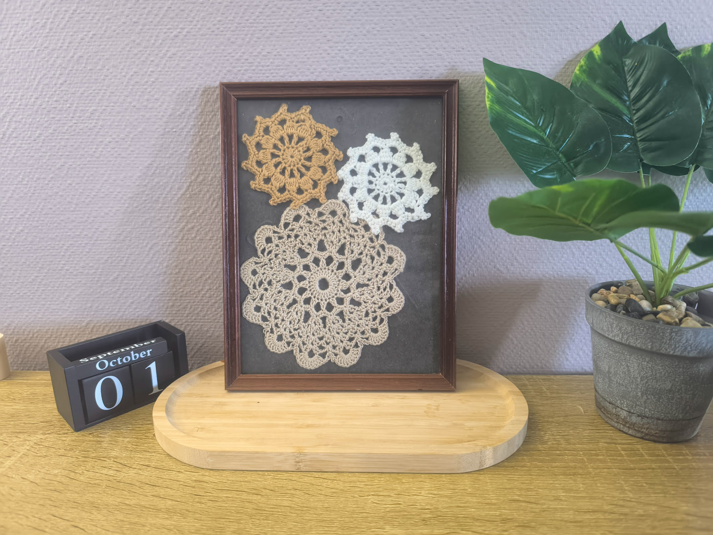 cadre moyen décoratif marron