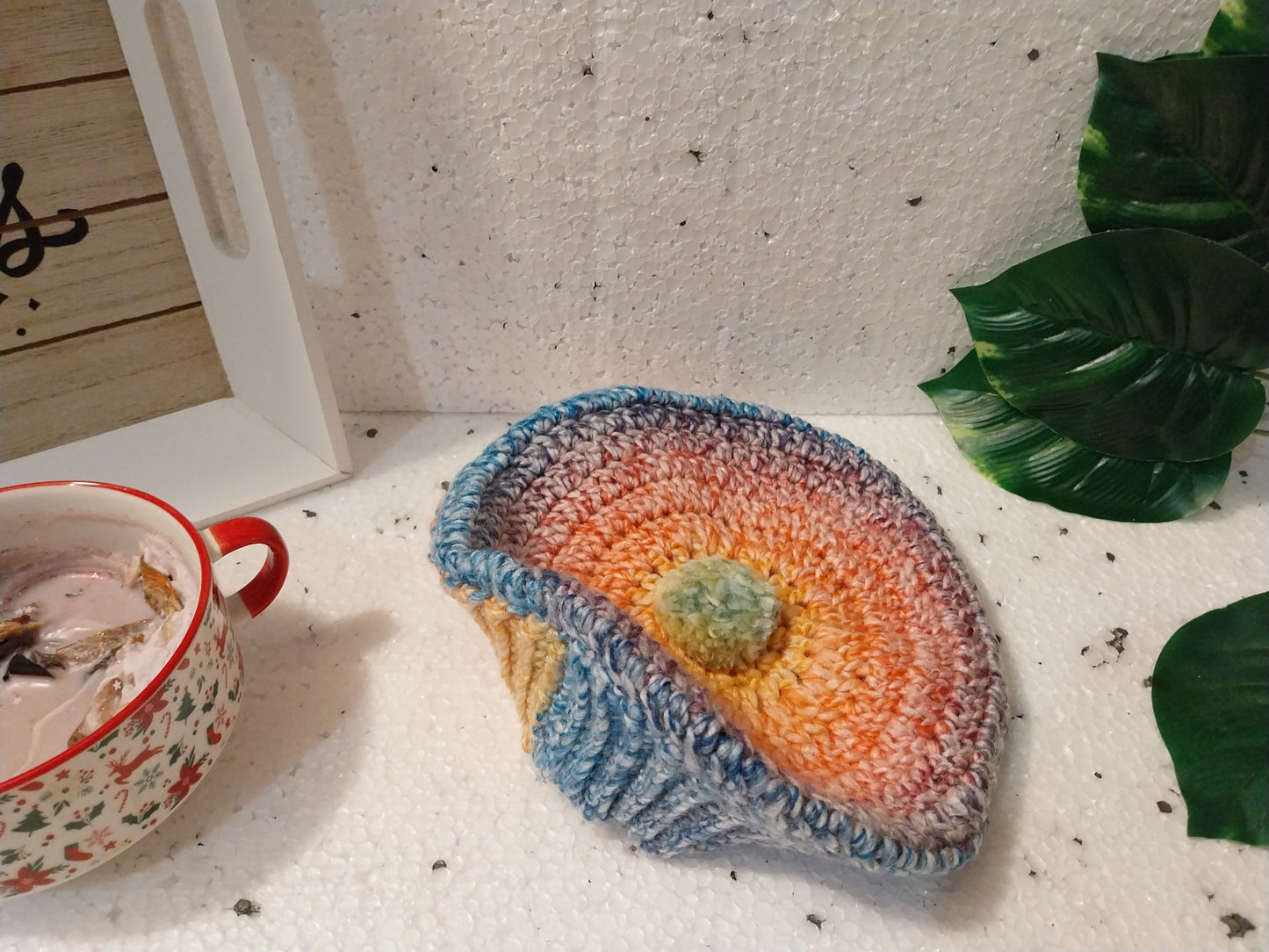 Béret arc-en-ciel enchanté - magie et douceur au crochet