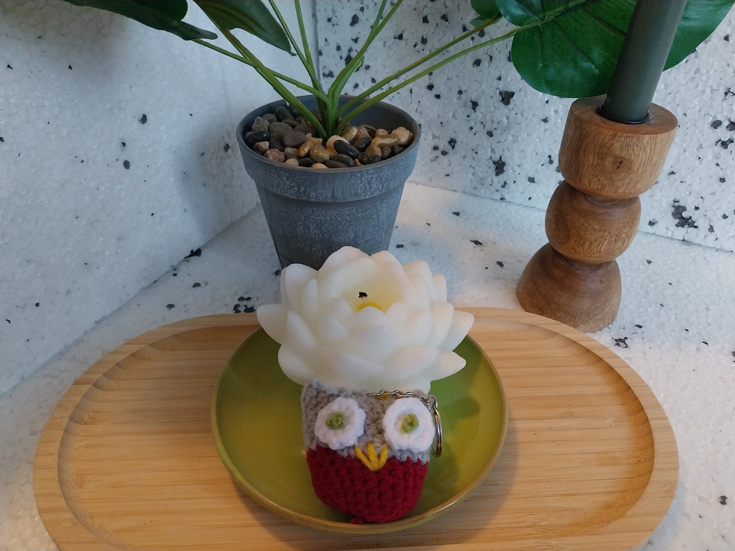 Porte-clés chouette mystique - Gardienne des petits secrets