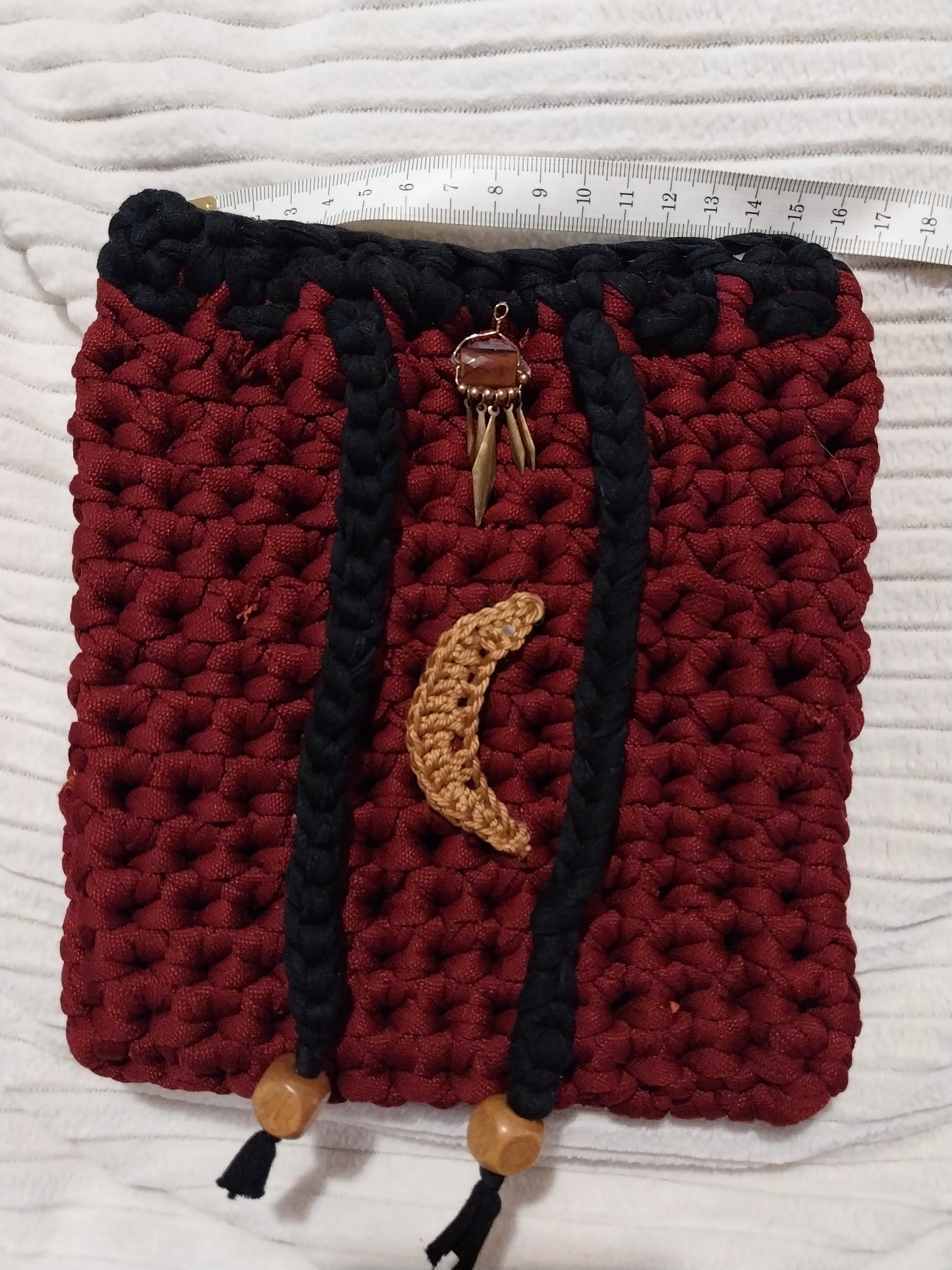 Housse de livre et liseuse fantasy au crochet "lune d'automne"