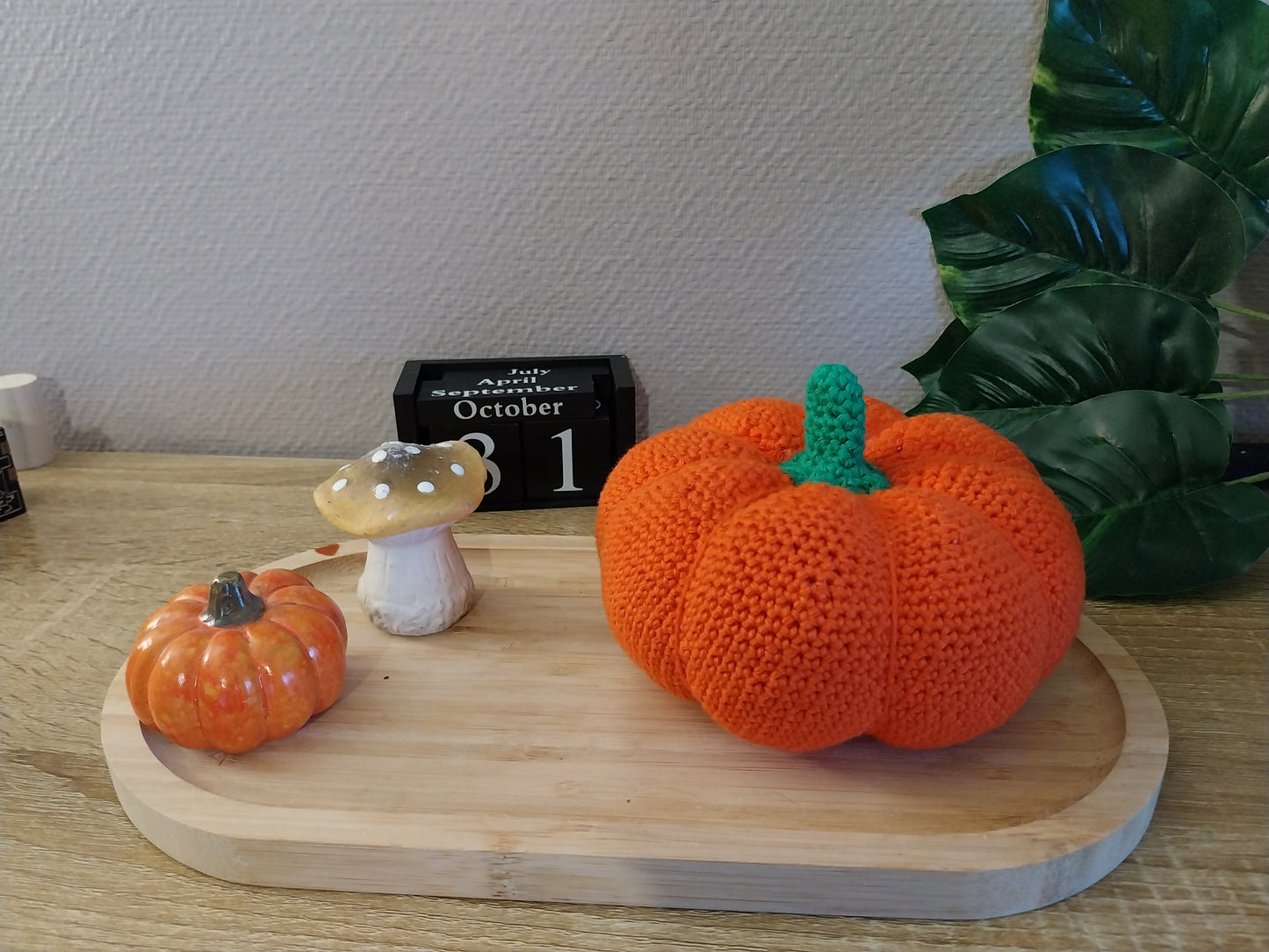 Citrouille au crochet - déco automne/halloween